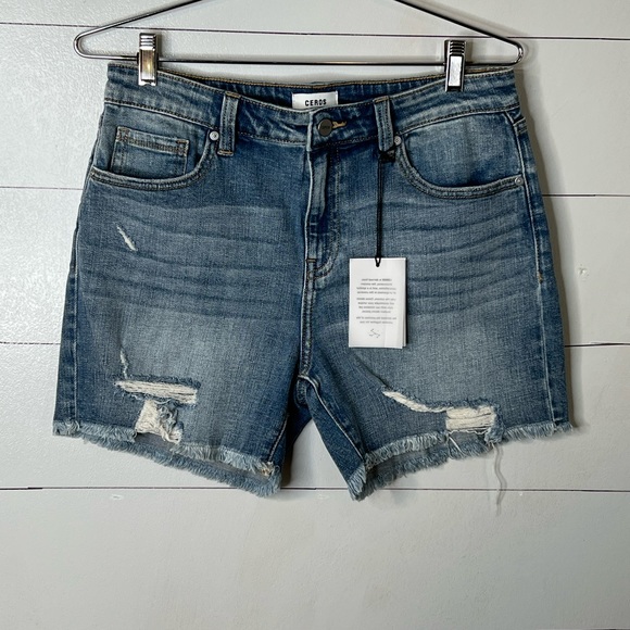 CEROS MID RISE DEBIM SHORTS SZ 30 NWT - Picture 1 of 6